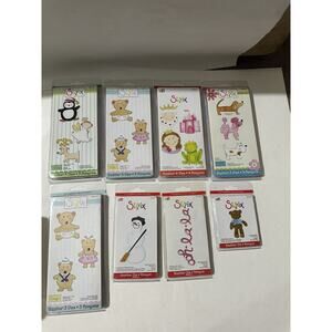 8 Sizzix Ellison Provo Craft SIZZLITS Dies Cut Oh Lala Dog Fairy Bear Christmas